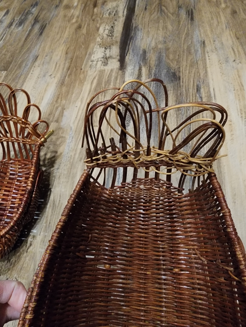 Wicker Turkey Basket Pair - Picture 5 of 7